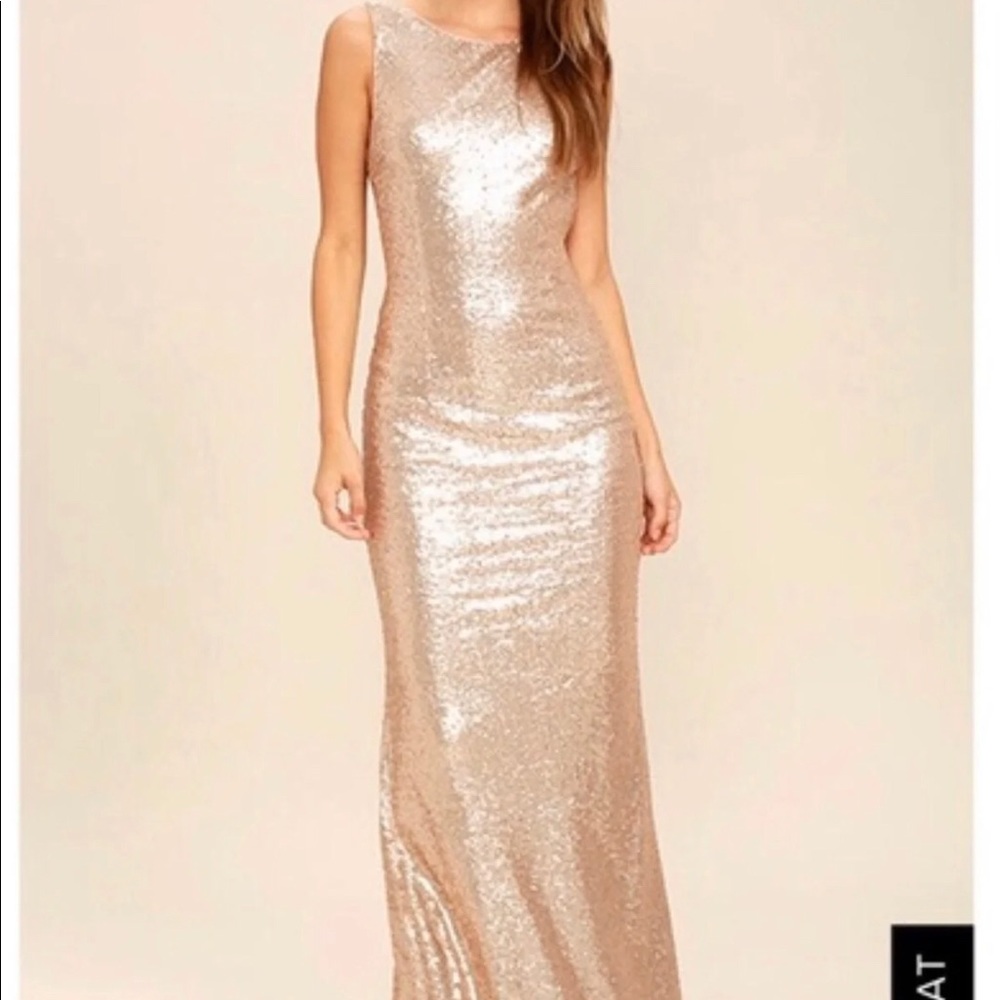 Sequin Gold Dress